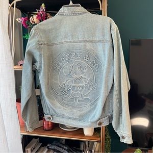 Mickey & co. embossed back jean jacket